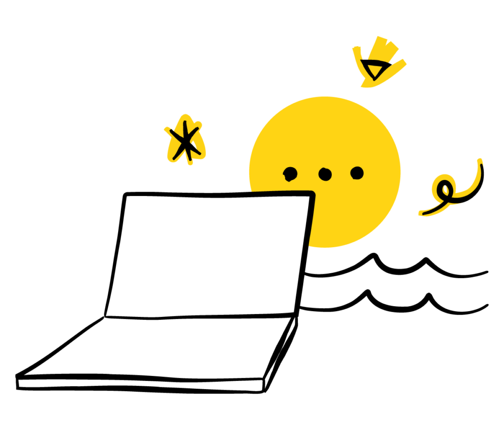 Remote working illustration