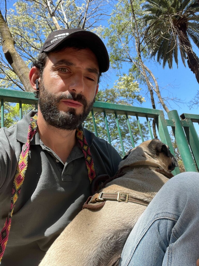 Juan with his pooch